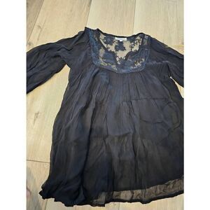 World market flowy semi sheer top